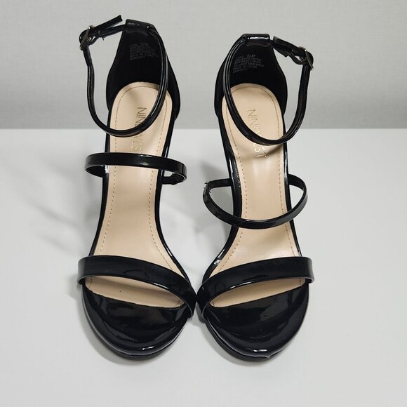 Nine West Lioro High Stiletto Heel Sandals Black Women's Size 5.5 - Picture 2 of 10